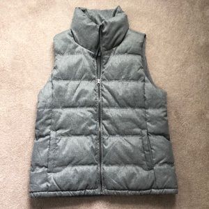 Old Navy grey puffer vest